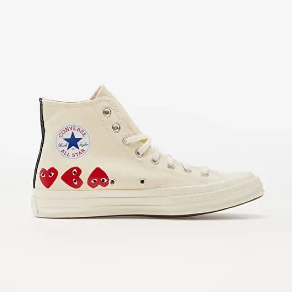 COMME DES GARÇONS PLAY Converse Chuck Taylor /High Top Sneaker men’s 6 women’s 8
