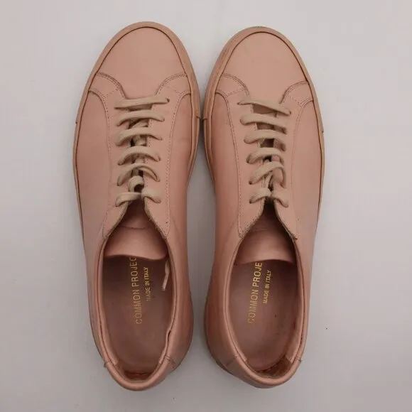 Common Projects Achilles Women's EU Size 40 Light Pink Leather Sneaker Shoes
