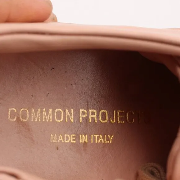 Common Projects Achilles Women's EU Size 40 Light Pink Leather Sneaker Shoes