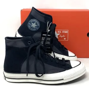 Converse Chuck 70 High Women's Shoes Suede Canvas Black Sneakers Casual A01785C