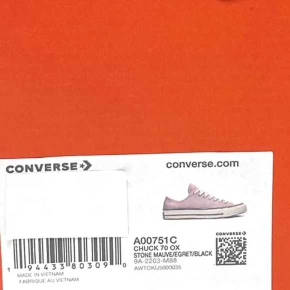 Converse Chuck 70 Pastel Shoes Casual Low Top Canvas Stone Mauve For Men A00751C