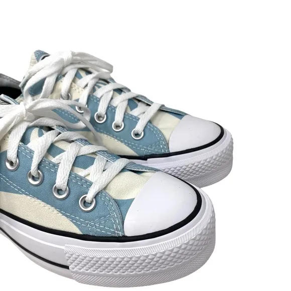 Converse Chuck Lift Platform Shoes Low Casual Women Blue Candy Sneakers A10013C