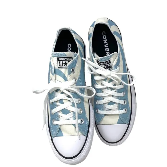 Converse Chuck Lift Platform Shoes Low Casual Women Blue Candy Sneakers A10013C