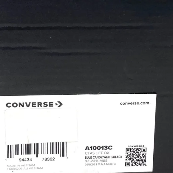 Converse Chuck Lift Platform Shoes Low Casual Women Blue Candy Sneakers A10013C