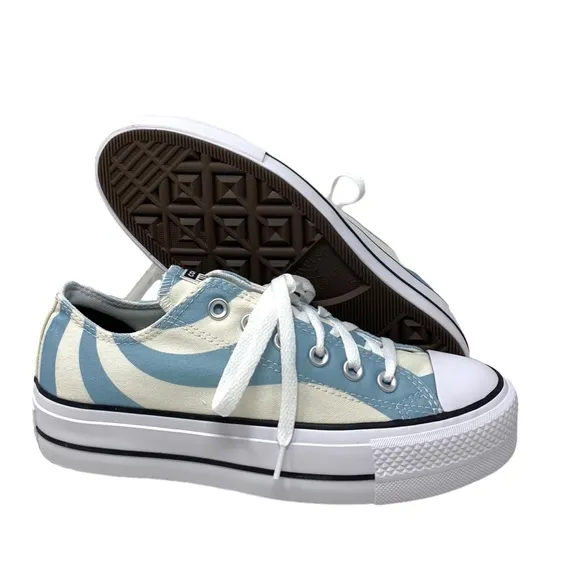Converse Chuck Lift Platform Shoes Low Casual Women Blue Candy Sneakers A10013C