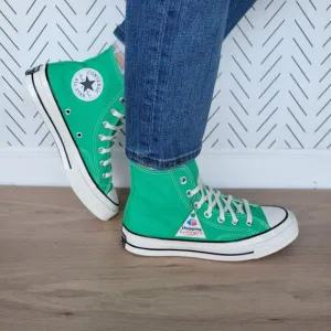 ⭐Converse Chuck Taylor All Star Hi Canvas Sz 10 Women's Shoes Apex Green A08613F