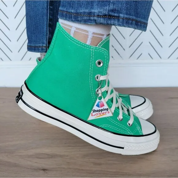⭐Converse Chuck Taylor All Star Hi Canvas Sz 10 Women's Shoes Apex Green A08613F