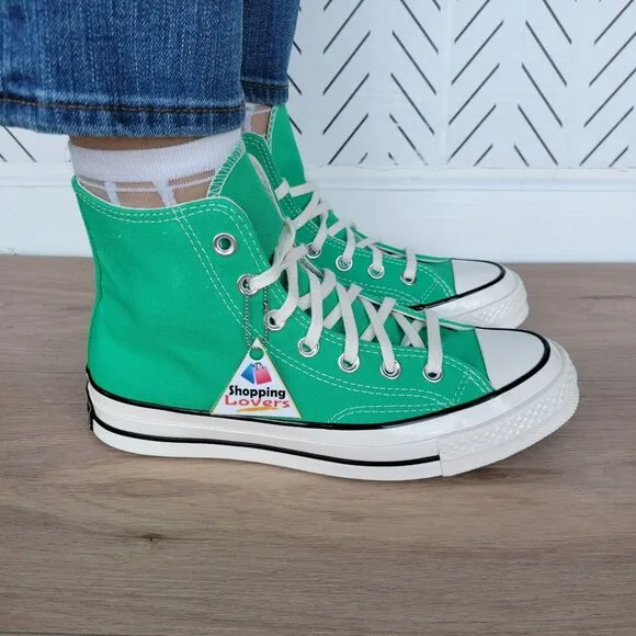 ⭐Converse Chuck Taylor All Star Hi Canvas Sz 10 Women's Shoes Apex Green A08613F