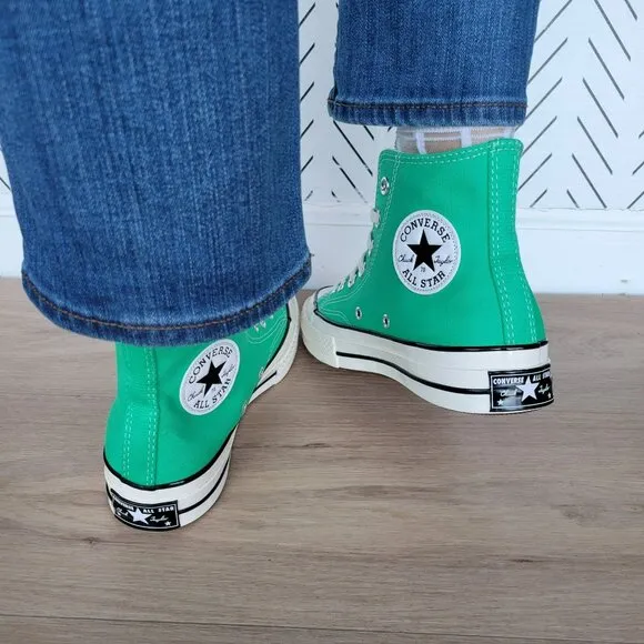 ⭐Converse Chuck Taylor All Star Hi Canvas Sz 10 Women's Shoes Apex Green A08613F