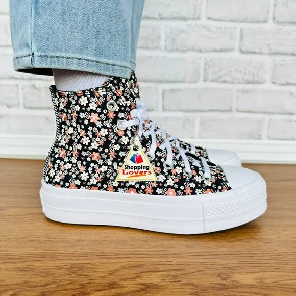 ⭐Converse Chuck Taylor All Star Lift Platform 7.5  Women's Shoes Black A14264C