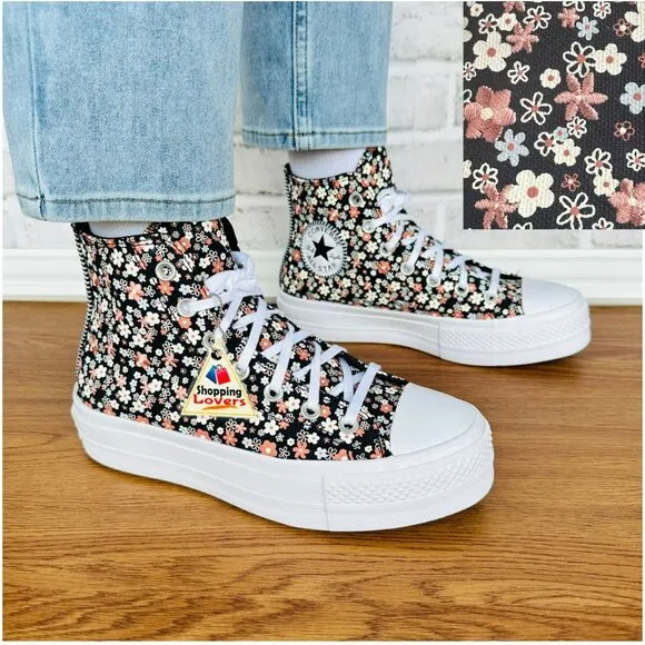 ⭐Converse Chuck Taylor All Star Lift Platform 7.5  Women's Shoes Black A14264C
