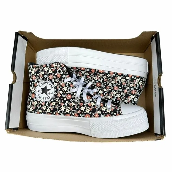 ⭐Converse Chuck Taylor All Star Lift Platform 7.5  Women's Shoes Black A14264C