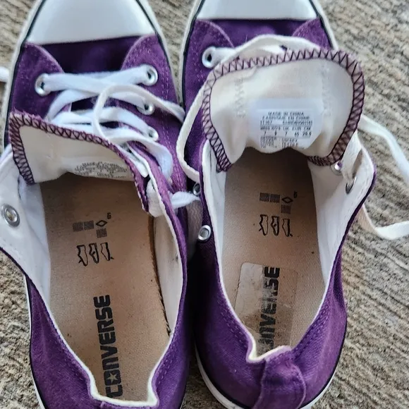 CONVERSE Chuck Taylor All Star Ox Purple Passion SIZE Men 7 &amp; Women 9 NICE SHAPE
