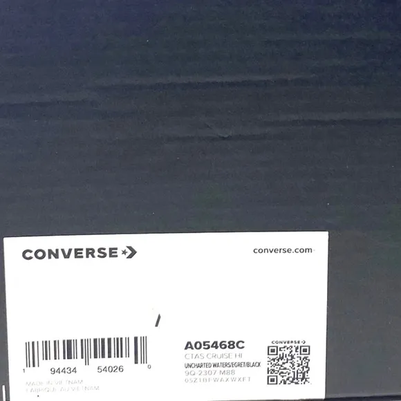Converse Chuck Taylor Cruise Seasonal Skate Blue Canvas High Shoes Men's A05468C