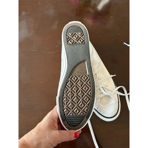 Converse Chuck Taylor Dainty Mule Women's Slip-On Sneakers White 8.5