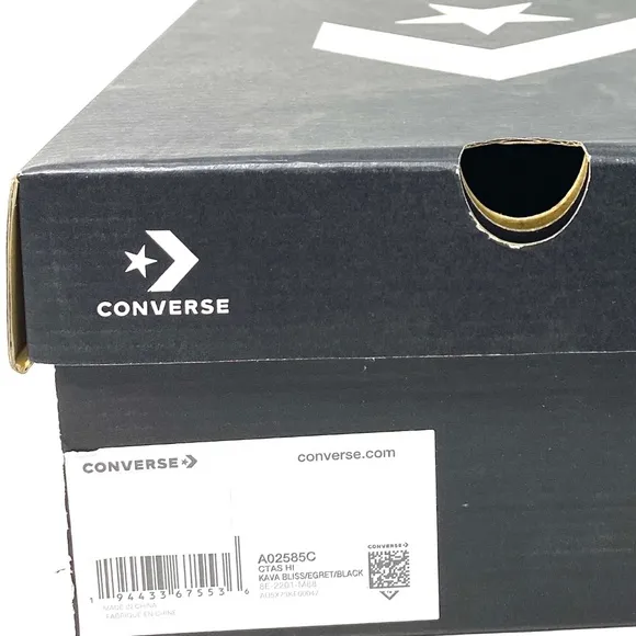 Converse Chuck Taylor Men's High Shoes Skate Kava Bliss Canvas Sneakers A02585C