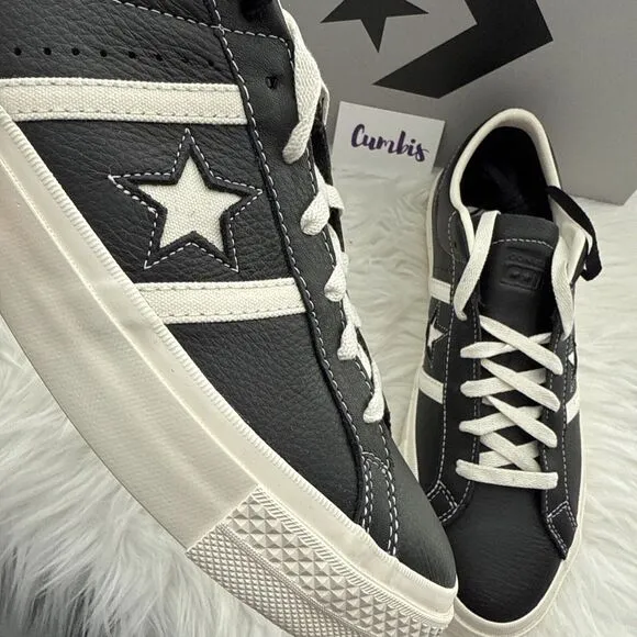 Converse Cons One Star Academy Pro OX Men's Sz 12 Leather Black Shoes A08501C