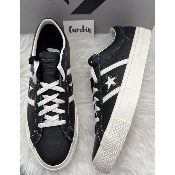Converse Cons One Star Academy Pro OX Men's Sz 12 Leather Black Shoes A08501C