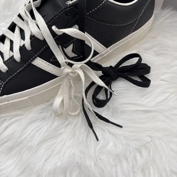 Converse Cons One Star Academy Pro OX Men's Sz 12 Leather Black Shoes A08501C