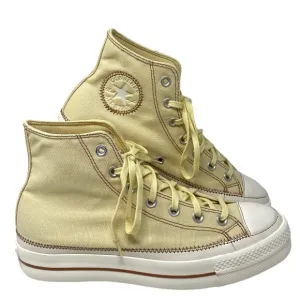 Converse Ctas Lift Hi Canvas Shoes Women Platform Sesame Skate Sneakers A04659C