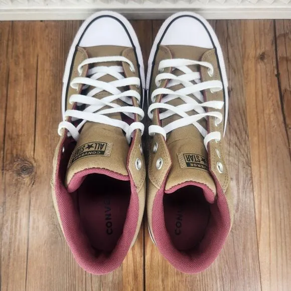 Converse CTAS Malden Street Mid Mens Size 11 Roasted Cherry Canvas Sneaker Shoes
