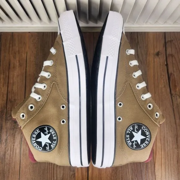 Converse CTAS Malden Street Mid Mens Size 11 Roasted Cherry Canvas Sneaker Shoes
