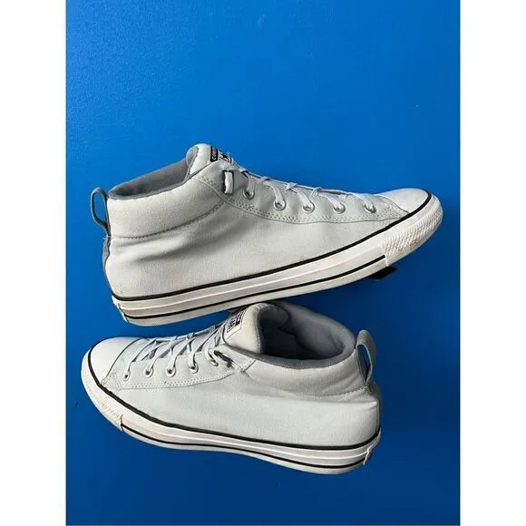 Converse Ctas Malden Street Mid Sneakers Women's Shoes Canvas Lunar Gray A03453F