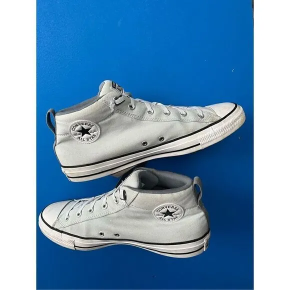 Converse Ctas Malden Street Mid Sneakers Women's Shoes Canvas Lunar Gray A03453F