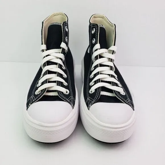 Converse CTAS Move HI Womens Size 8.5 Black Canvas Platform Sneaker Shoes 568497