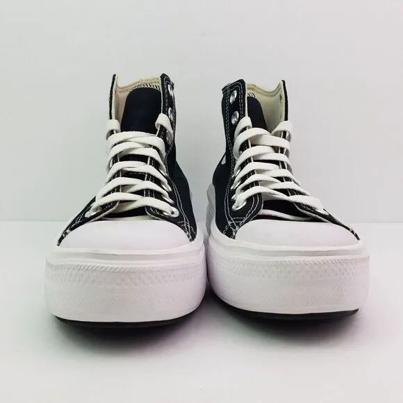 Converse CTAS Move HI Womens Size 8.5 Black Canvas Platform Sneaker Shoes 568497