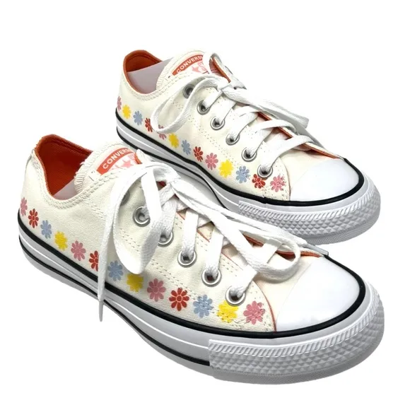 Converse Ctas OX Canvas Egret Multi Low Top Sneakers Women's Shoes Skate A08107F