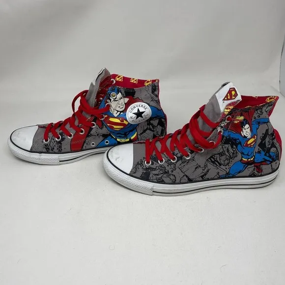 Converse DC Comics Superman Chuck Taylor All Star High Top Shoes Men Size 10.5