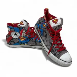 Converse DC Comics Superman Chuck Taylor All Star High Top Shoes Men Size 10.5