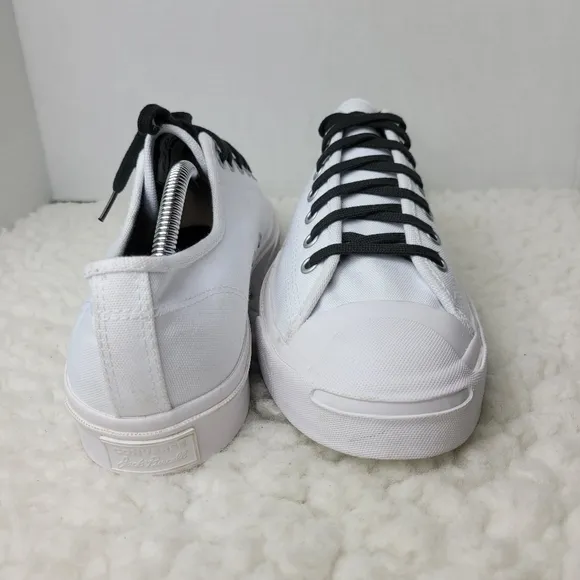 Converse Jack Purcell Men's Low Top Sneaker Size 10.5  White Canvas Shoes