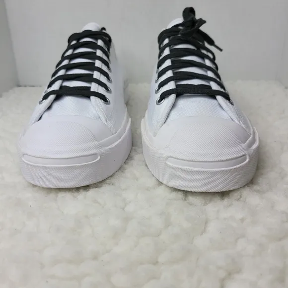 Converse Jack Purcell Men's Low Top Sneaker Size 10.5  White Canvas Shoes