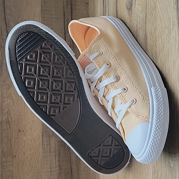 Converse Kids Peach Canvas Sneakers