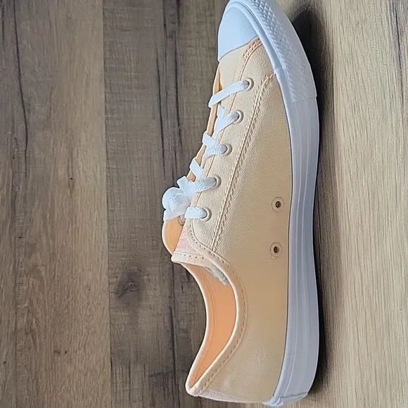 Converse Kids Peach Canvas Sneakers