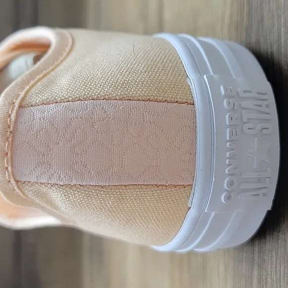 Converse Kids Peach Canvas Sneakers