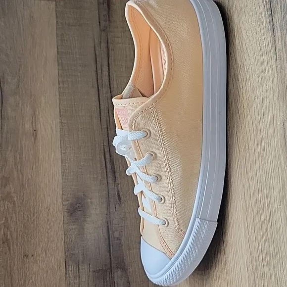 Converse Kids Peach Canvas Sneakers