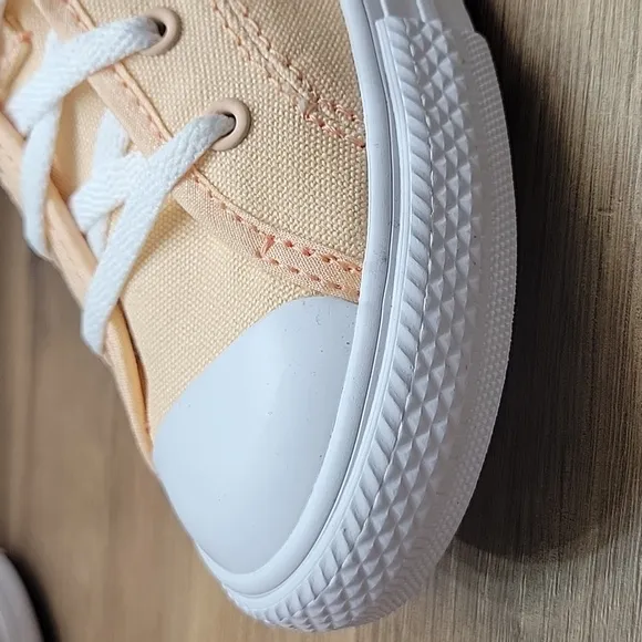 Converse Kids Peach Canvas Sneakers