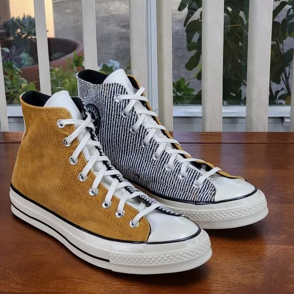 Converse Men's Chuck 70 Hi Workwear Corduroy A02748C Burnt Honey/Egret Size 9