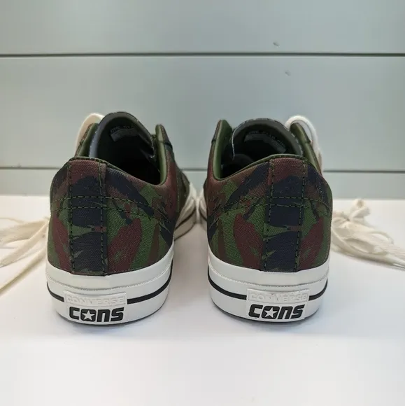 Converse One Star Pro OX Cypress Green Black Egret Camo A03678C Canvas shoes 9.5