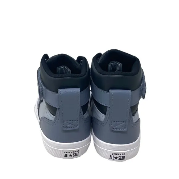 Converse Pro Blaze Strap Sneaker Kids Women's Leather Mid Top Gray Shoes A05708C