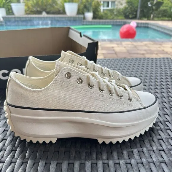 Converse Run Star Hike Low Summer White Denim Men's Shoes 171895C