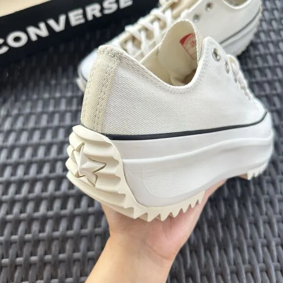 Converse Run Star Hike Low Summer White Denim Men's Shoes 171895C