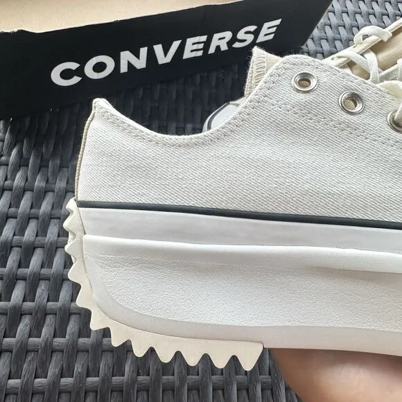 Converse Run Star Hike Low Summer White Denim Men's Shoes 171895C