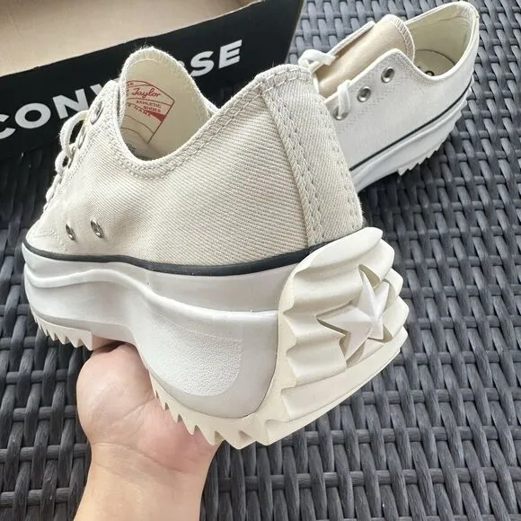 Converse Run Star Hike Low Summer White Denim Men's Shoes 171895C