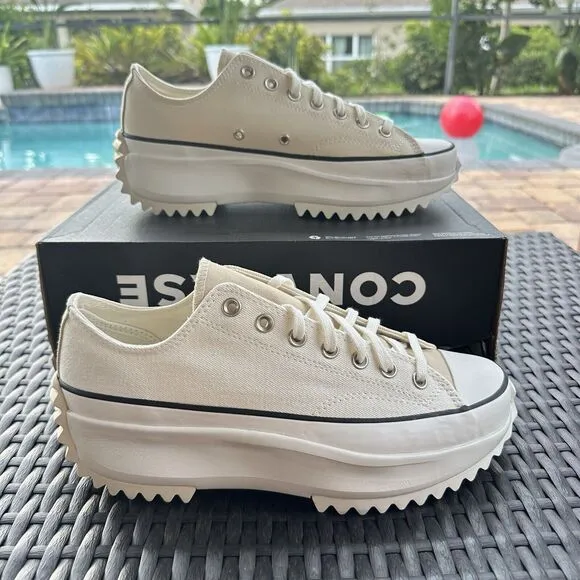 Converse Run Star Hike Low Summer White Denim Men's Shoes 171895C