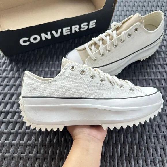 Converse Run Star Hike Low Summer White Denim Men's Shoes 171895C