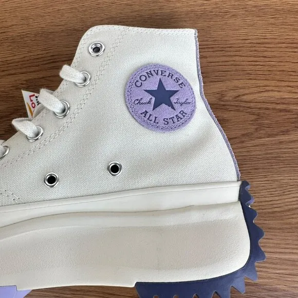 ⭐Converse Run Star Hike Platform Color Pop Sz 7 Men's Shoes Beige Purple A16188C